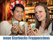 Starbucks Tendgetränke des Sommers 2013 vorgestellt: Matcha Green Tea Cream Frappuccino und Mocha Cookie Crumble Frappuccino (©Foto: Martin Schmitz)